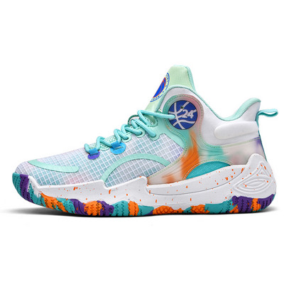 BOANXIL Unisex rugós robbanóhálós, légáteresztő, csúszásmentes tömör kosárlabdacipő csomag védelem kényelmes sportcipő