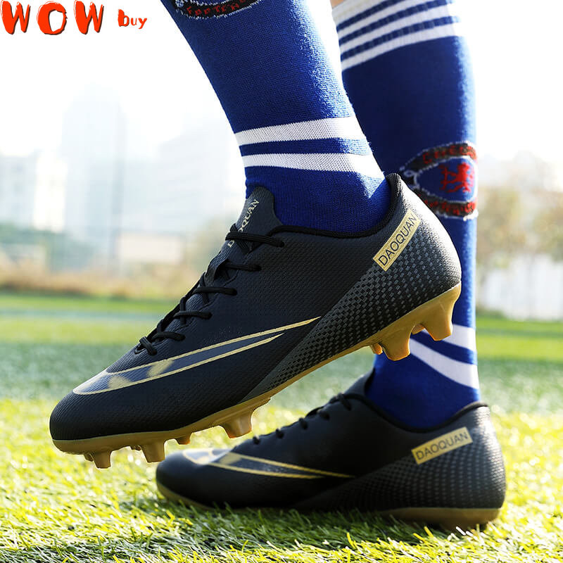 Minőségi gyerekfocicipők Neymar futballcipők Futsal Chuteira Campo Cleats Férfi Edzés Cipők Ourdoor Női lábbelik TF/AG