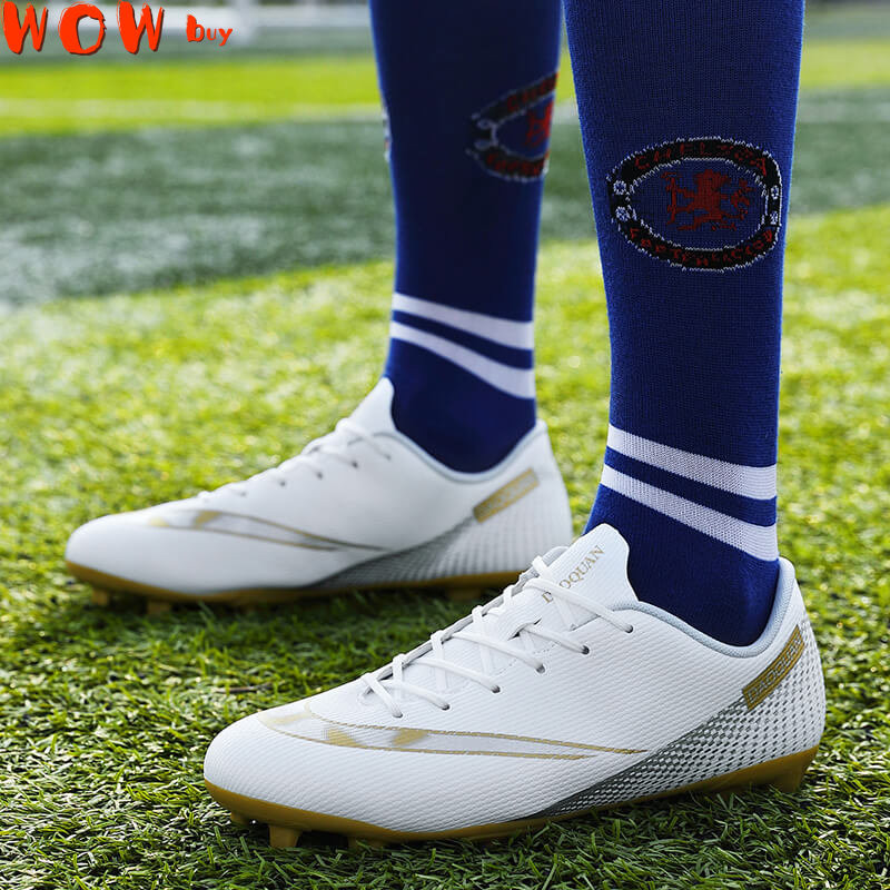 Minőségi gyerekfocicipők Neymar futballcipők Futsal Chuteira Campo Cleats Férfi Edzés Cipők Ourdoor Női lábbelik TF/AG