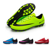 Naujausi vyriški futbolo batai AG vaikiški ilgi smaigaliai Patogūs lauko žolės futbolo treniruotės Sporto rungtynės Moteriški futbolo bateliai