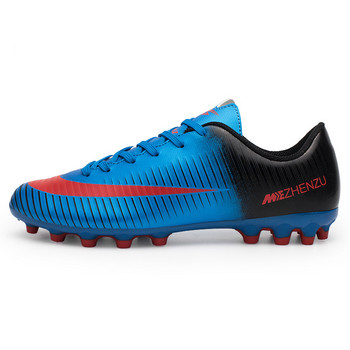 Най-новите мъжки футболни обувки AG Детски дълги шипове Удобни футболни тренировки на открито на трева Спортни мачове Дамски футболни обувки