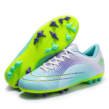 2022 Нови футболни обувки AG/SG Дишащи бутове Унисекс Открит мач на трева Футболни тренировки Спортни обувки Жени Мъжки маратонки