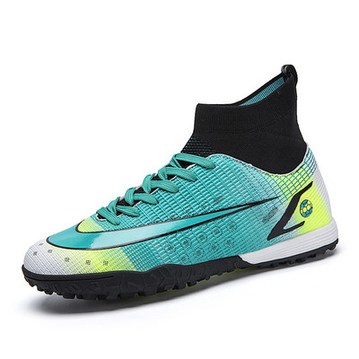 2022-es márka Fashion futballcipők férfi női légáteresztő zoknik Professzionális tornacipők Futball Férfi Hosszú tüskés Futsal Cipők Edzőcipők