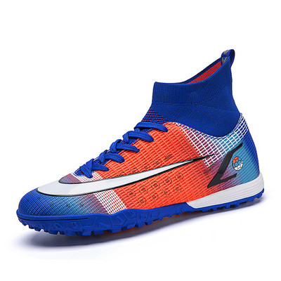 2022-es márka Fashion futballcipők férfi női légáteresztő zoknik Professzionális tornacipők Futball Férfi Hosszú tüskés Futsal Cipők Edzőcipők