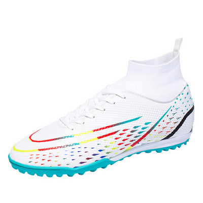 Jauns dizains Modes Futbola Zābaki Vīriešu Elpojošas Zeķes Kurpes Soocer Piespraudes Vīriešu Zāle Garas Smailes Futzāla kedas Botas De Futbol