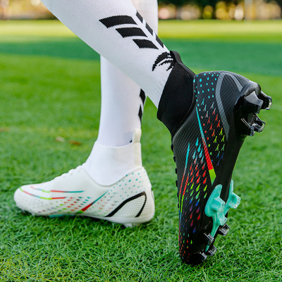 Jauns dizains Modes Futbola Zābaki Vīriešu Elpojošas Zeķes Kurpes Soocer Piespraudes Vīriešu Zāle Garas Smailes Futzāla kedas Botas De Futbol