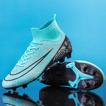 Горещи продавани футболни обувки за 2023 г. Мъжки футболни бутонки TF/FG Детски устойчиви на износване обувки за тренировки на открито Нехлъзгащи се маратонки Размер 34-46