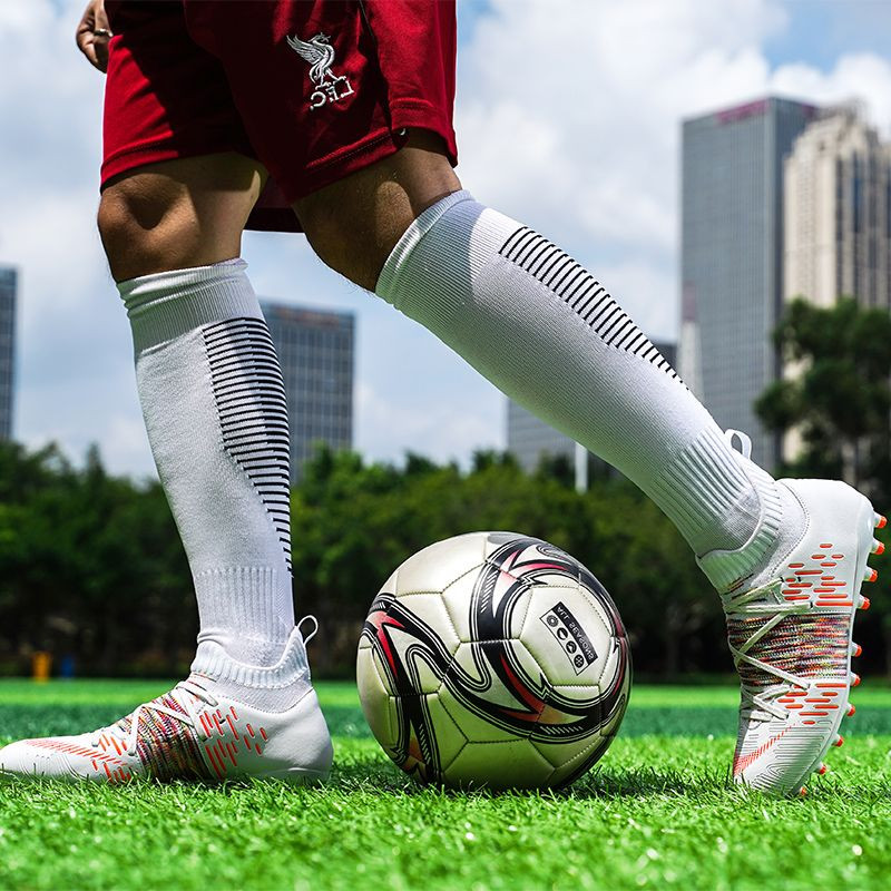Vīriešu augstas augšdaļas futbola apavi Chuteira Society FG/TF futbola zābaki, neslīdoši āra treniņi, zāliena futbola sporta apavi Futbola apavi
