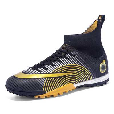 Zīmols Fashion Society Football Boot High Vīriešu Sieviešu Elpojošas Zeķes FG Futbola Apavi Vīriešu Turf Futsal Claeats botas futbol hombre