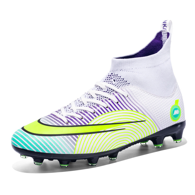 Zīmols Fashion Society Football Boot High Vīriešu Sieviešu Elpojošas Zeķes FG Futbola Apavi Vīriešu Turf Futsal Claeats botas futbol hombre