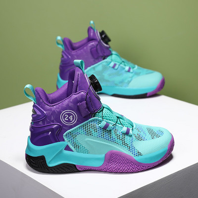 Rudens sieta bērnu basketbola apavi elpojoši bērnu apavi kedas Neslīdoša gumijas zole zēniem skriešanas apavi meitenēm grozs mazulim