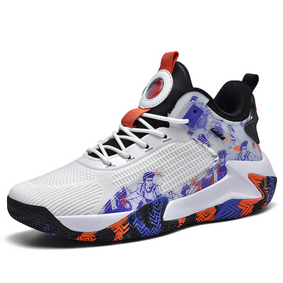 BOANXIL Fly Austi Elpojoši Ērti Sporta Apavi Pretslīdes gumijas zole Basketbola apavi Īstas cīņas treniņu vīriešu apavi