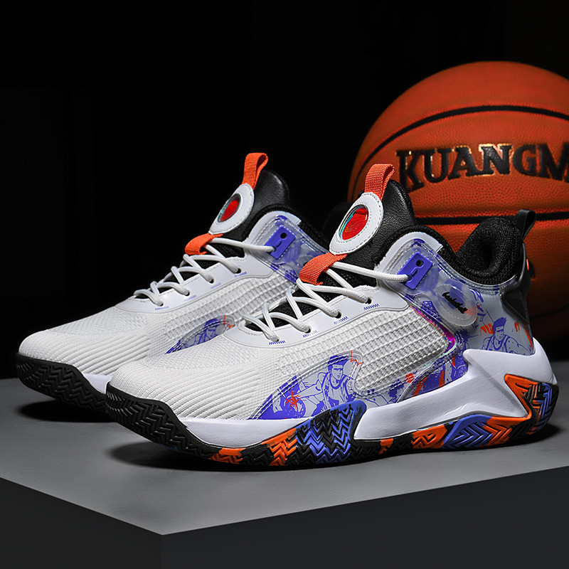 BOANXIL Fly Austi Elpojoši Ērti Sporta Apavi Pretslīdes gumijas zole Basketbola apavi Īstas cīņas treniņu vīriešu apavi