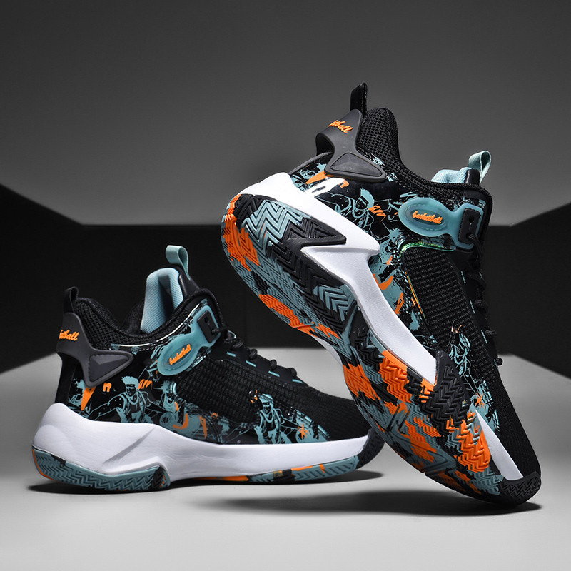 BOANXIL Fly Austi Elpojoši Ērti Sporta Apavi Pretslīdes gumijas zole Basketbola apavi Īstas cīņas treniņu vīriešu apavi