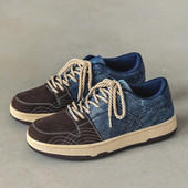 Vintage farmerkék vászoncipők Férfi alacsony tornacipők Hip Hop Streetwear gördeszkacipők férfiaknak Designer tornacipő férfi espadrillák