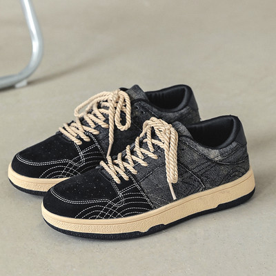 Vintage farmerkék vászoncipők Férfi alacsony tornacipők Hip Hop Streetwear gördeszkacipők férfiaknak Designer tornacipő férfi espadrillák