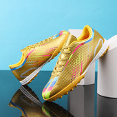 Futbolo bateliai draugijos Vyriški užsegami futbolo batai TF/AG Treniruotės Futsal Batai Berniukai Chuteira de Campo Sportiniai Turf Futbolo Sneakers