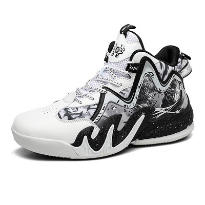 BOANXIL Unisex personalizēti Totem modes basketbola apavi Pretslīdes gumijas ārējās zoles paketes aizsardzība Ērti sporta apavi