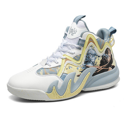 BOANXIL Unisex personalizēti Totem modes basketbola apavi Pretslīdes gumijas ārējās zoles paketes aizsardzība Ērti sporta apavi
