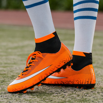 Висококачествени професионални футболни обувки Мъжки Дамски футболни обувки с високи шипове Мъжки леки маратонки за футзал botas de futbol