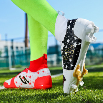 Υψηλής ποιότητας Μόδα Ποδοσφαιρικά Μποτάκια Εφήβων Αναπνεύσιμες Κάλτσες Ποδοσφαιρικά Σφίγγες Ανδρικά Παπούτσια Φούτσαλ για ζευγάρι Μακριά Spikers Μεγάλο μέγεθος 48