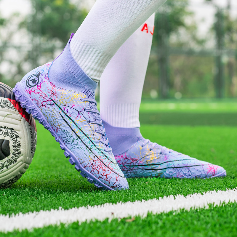 Vyriški futbolo bateliai Originalūs TF/FG Krampon Field Grass Sneakers Neslystantys Futsal Treniruotės Vaikų Chuteira Society futbolo batai