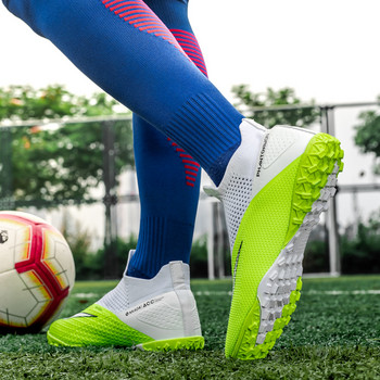Нови дишащи мрежести футболни обувки Мъже Жени Superstar TF Футболни обувки Мъжки професионални футзални маратонки Голям размер 49 botas futbol