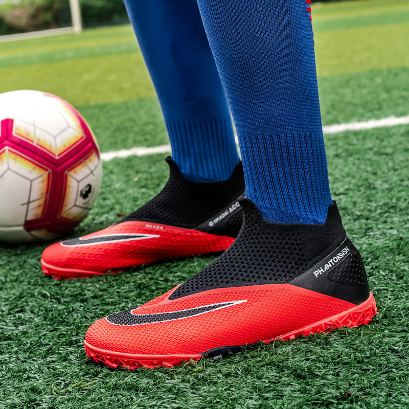 Nove prozračne mrežaste nogometne kopačke Muškarci Žene Superstar TF Nogometne cipele Muške profesionalne futsal tenisice velika veličina 49 botas futbol