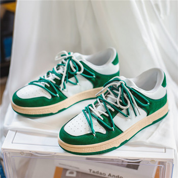 2023 Платнени обувки в стил Harajuku Мъжки Streetwear Мъжки дизайнерски маратонки Равни обувки Обувки за скейтборд на платформа Мъжки Chaussure Homme