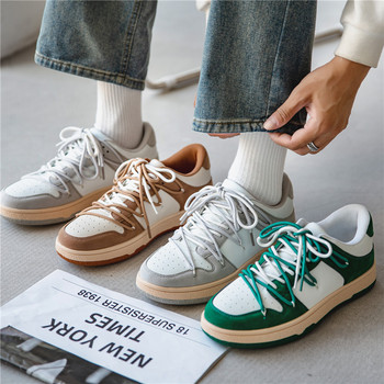 2023 Ανδρικά παπούτσια καμβά σε στυλ Harajuku Ανδρικά παπούτσια Streetwear Ανδρικά ντιζάιν πάνινα παπούτσια Flats πλατφόρμα Skateboarding Ανδρικά παπούτσια Chaussure Homme