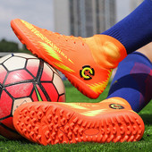 Márka Divat Légáteresztő zokni Futball Csizmák Férfi Párok TF Foci edzőcipők Férfi Outdoor Futsal Cipők Nagy 46 Botas futbol