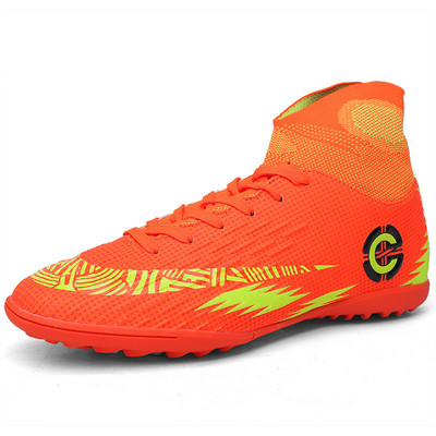 Márka Divat Légáteresztő zokni Futball Csizmák Férfi Párok TF Foci edzőcipők Férfi Outdoor Futsal Cipők Nagy 46 Botas futbol