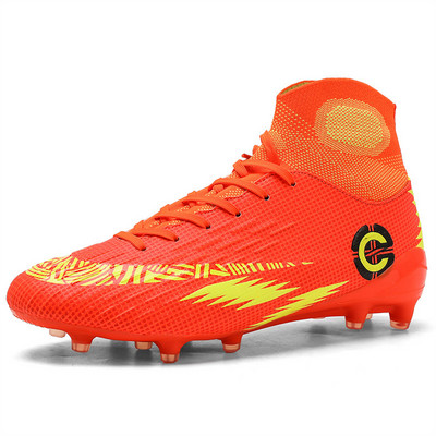 Márka Divat Légáteresztő zokni Futball Csizmák Férfi Párok TF Foci edzőcipők Férfi Outdoor Futsal Cipők Nagy 46 Botas futbol