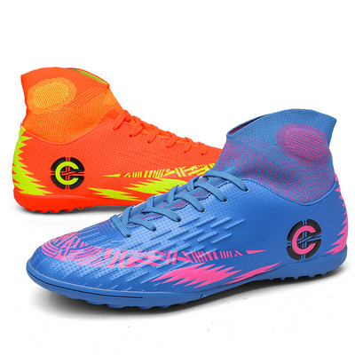 Márka Divat Légáteresztő zokni Futball Csizmák Férfi Párok TF Foci edzőcipők Férfi Outdoor Futsal Cipők Nagy 46 Botas futbol