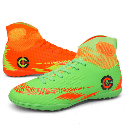 Márka Divat Légáteresztő zokni Futball Csizmák Férfi Párok TF Foci edzőcipők Férfi Outdoor Futsal Cipők Nagy 46 Botas futbol