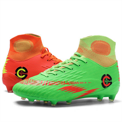 Márka Divat Légáteresztő zokni Futball Csizmák Férfi Párok TF Foci edzőcipők Férfi Outdoor Futsal Cipők Nagy 46 Botas futbol