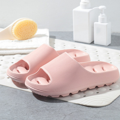ThickerHome Couples Slaidi Dobi Bieza Zole Mīkstas Iekštelpu čības Vīriešiem Sievietēm Pretslīdes Sandales Vasaras Vannas istabas Vannas Platformas Kurpes