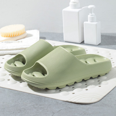 ThickerHome Couples Slaidi Dobi Bieza Zole Mīkstas Iekštelpu čības Vīriešiem Sievietēm Pretslīdes Sandales Vasaras Vannas istabas Vannas Platformas Kurpes