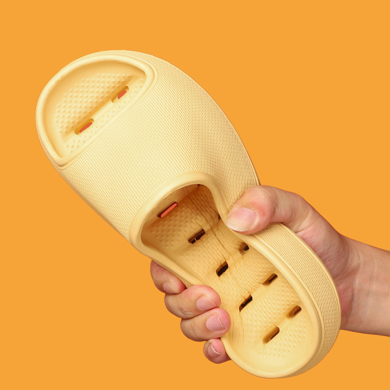 ThickerHome Couples Slaidi Dobi Bieza Zole Mīkstas Iekštelpu čības Vīriešiem Sievietēm Pretslīdes Sandales Vasaras Vannas istabas Vannas Platformas Kurpes