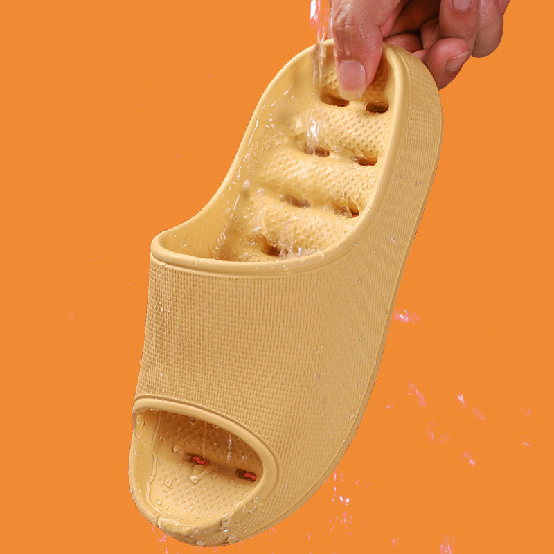 ThickerHome Couples Slaidi Dobi Bieza Zole Mīkstas Iekštelpu čības Vīriešiem Sievietēm Pretslīdes Sandales Vasaras Vannas istabas Vannas Platformas Kurpes