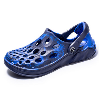 Леки гумени сандали Мъжки летни дишащи чехли Дамски противоплъзгащи плажни обувки Регулируеми външни сандали за река