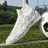 Elpojoši futbola zābaki Vīriešu Profesionālās biedrības Futbola Apavi Skavas FG/TF Neslīdošas sporta kedas Futsal chuteiras Society