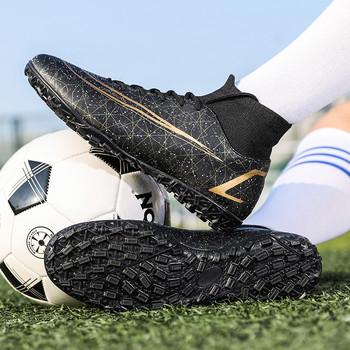Дишащи футболни обувки Men Professional Society Футболни обувки Бутли FG/TF Неплъзгащи се спортни маратонки Futsal chuteiras общество
