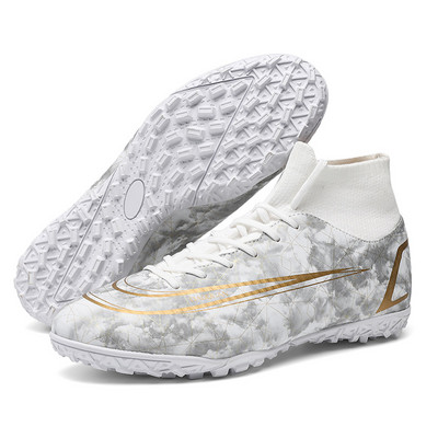 Elpojoši futbola zābaki Vīriešu Profesionālās biedrības Futbola Apavi Skavas FG/TF Neslīdošas sporta kedas Futsal chuteiras Society