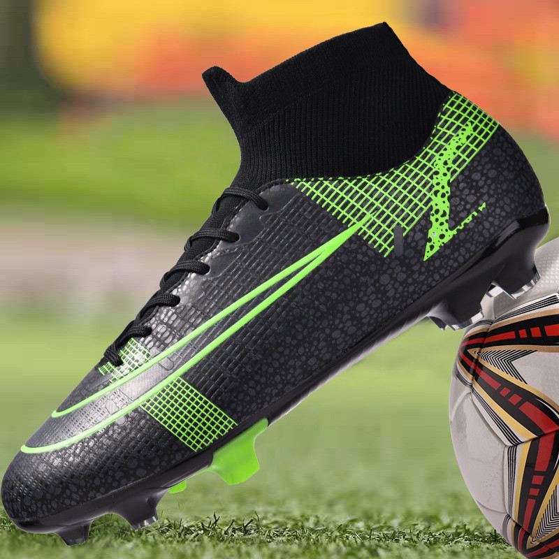 Elpojoši futbola zābaki Vīriešu Profesionālās biedrības Futbola Apavi Skavas FG/TF Neslīdošas sporta kedas Futsal chuteiras Society