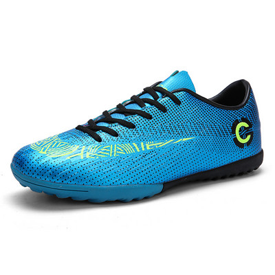 Futballcipők Férfi Futball Cipők Társaság Csúszásmentes Csillapítás Edzés Futsal Cipők Gyerekek Chuteira Campo Sport Turf Focicipők