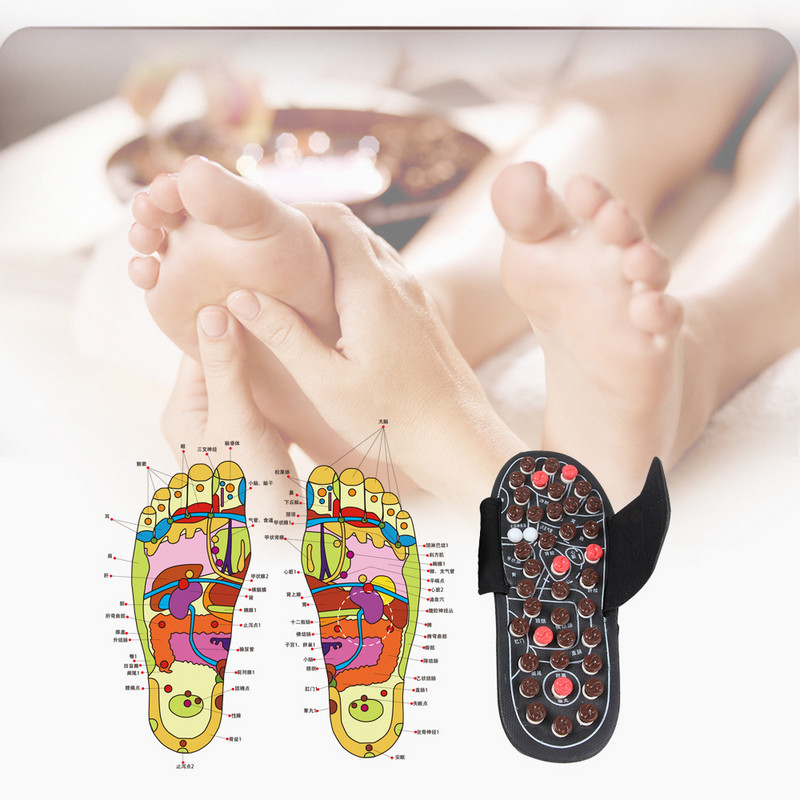 1 pár lábmasszázs papucs egészségügyi cipő szabadtéri strandszandál lábmasszírozáshoz idősek számára, egészséges ápoló klumpa nőknek és férfiaknak