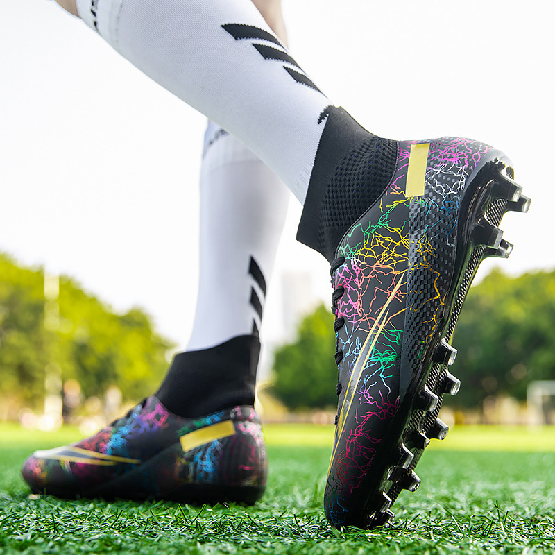 Futbola apavi Vīriešu TF/FG Futbola zābaki Neslīdoši Sporta Futbola Knaibles Apavi Zāle Treniņi Futzāla kedas Zēnu Futbola Apavi