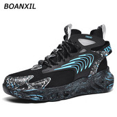 BOANXIL Fitnesa treniņu kedas Elpojošs Polsterējums Pretslīdošs Nodilumizturīgs vīriešu sporta apavi Moderni basketbola apavi