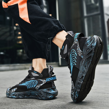 BOANXIL Фитнес тренировъчни маратонки Дишащи омекотяващи противоплъзгащи се износоустойчиви мъжки спортни обувки Модни баскетболни обувки